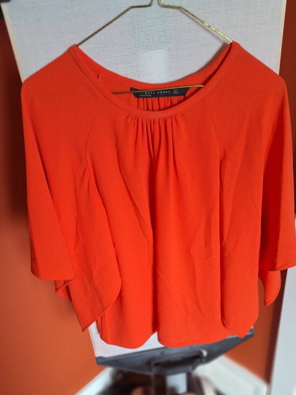 Zara Orange Blouse